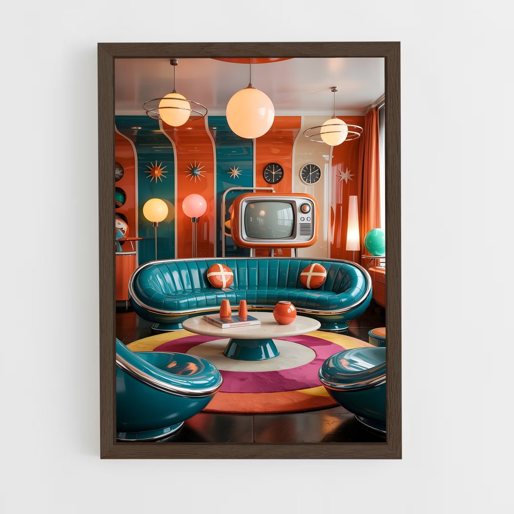 Poster captivant de l'ère atomique – affiche Espace rétro (vue 5)